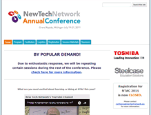 Tablet Screenshot of conference.newtechnetwork.org